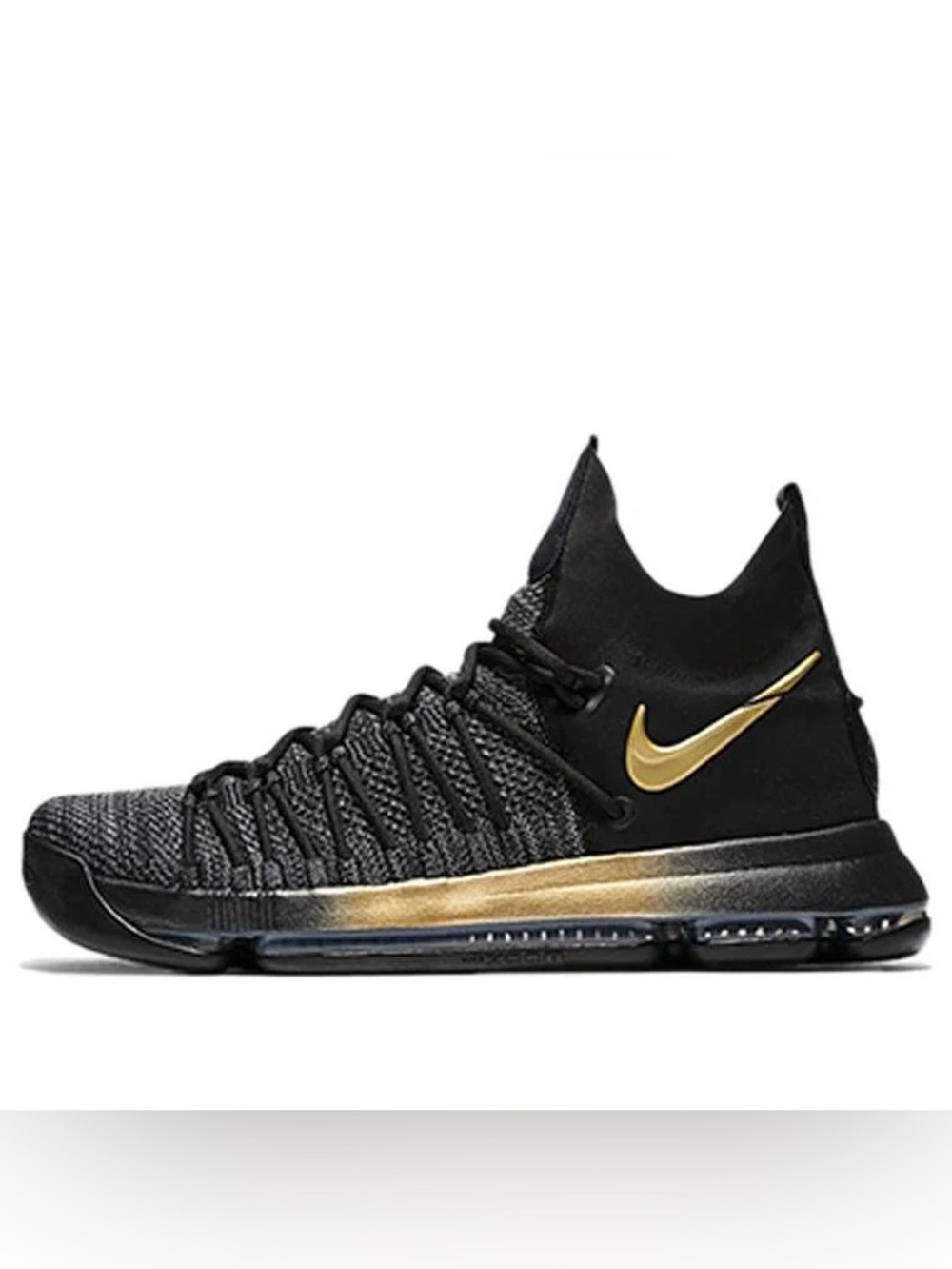 Nike Zoom KD9 Elite Flip the Switch 878637-007 Men Sz 12 Shoes Gray Gold